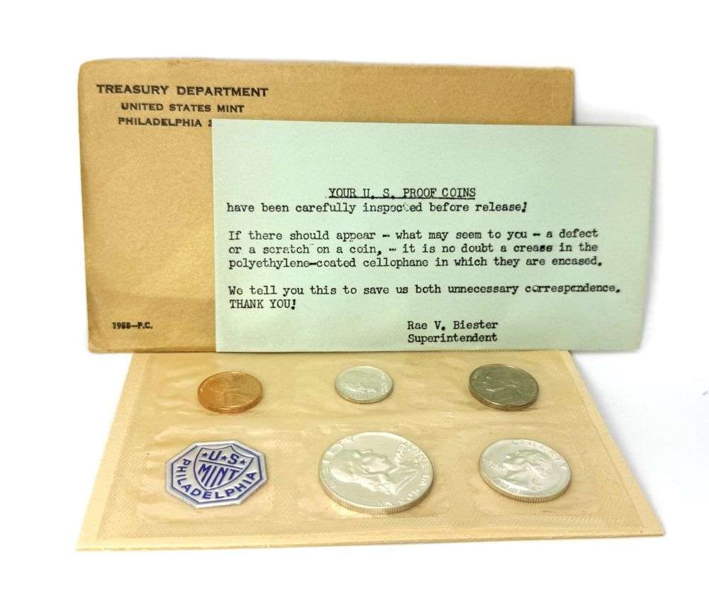 1958 United States Mint Original Proof Set (5-coins) (1 of 4)