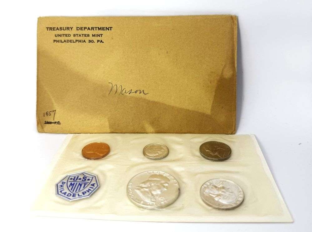 1957 United States Mint Original Proof Set (5-coins) (1 of 3)