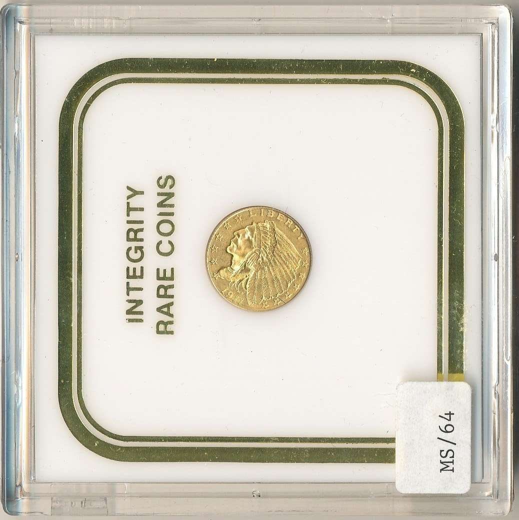 1911 Gold $2.50 Indian Head MS64 (1 of 4)