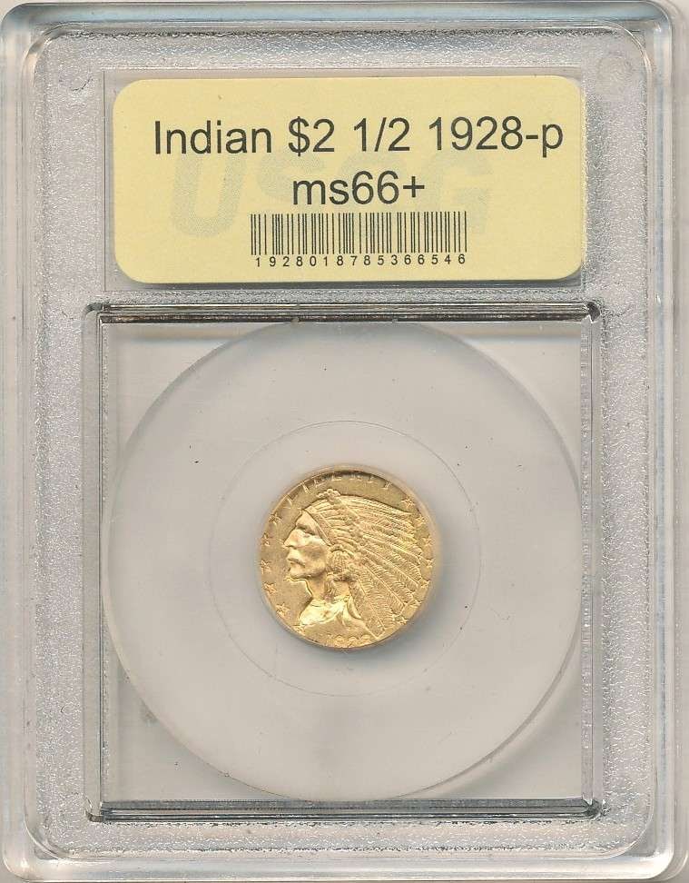 1928 Gold $2.50 Indian Head MS66+ (1 of 4)