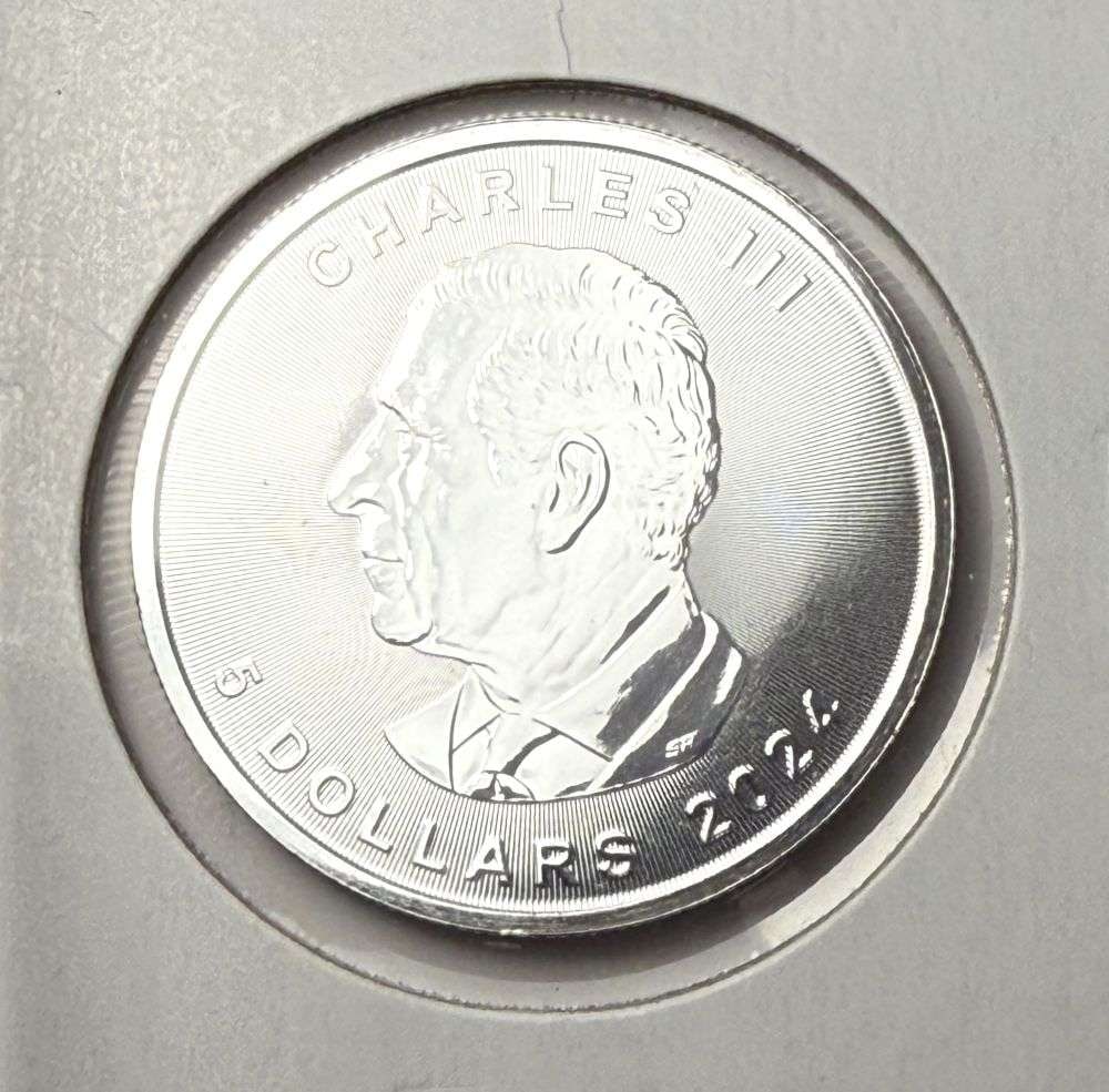 2024 Canada $5 Maple Leaf 1 ozt .9999 Silver (1 of 2)