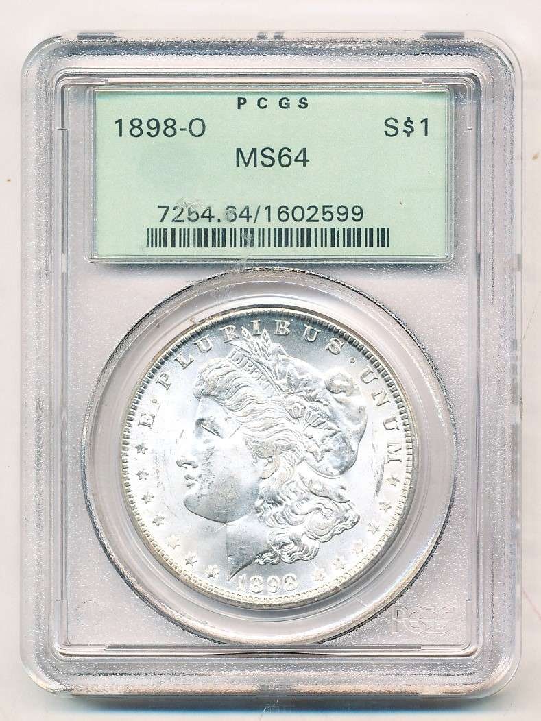 1898-O Morgan Silver Dollar PCGS MS64 OGH (1 of 3)