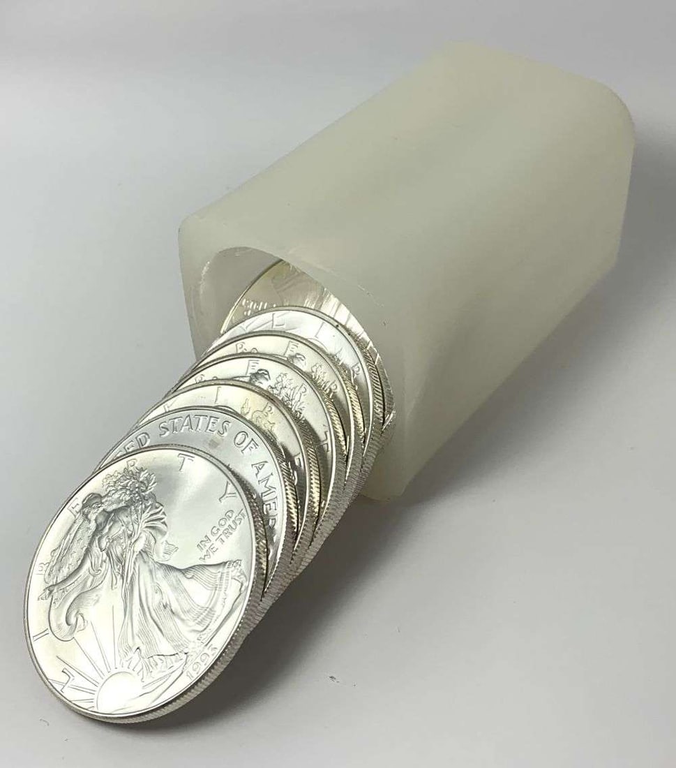 Roll (20-coins) 1993 American Silver Eagle (1 of 3)