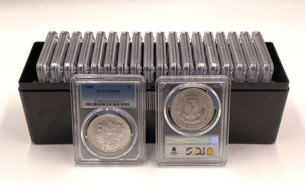 Box (20-coins) 1889 Morgan Silver Dollar PCGS MS64 (1 of 7)