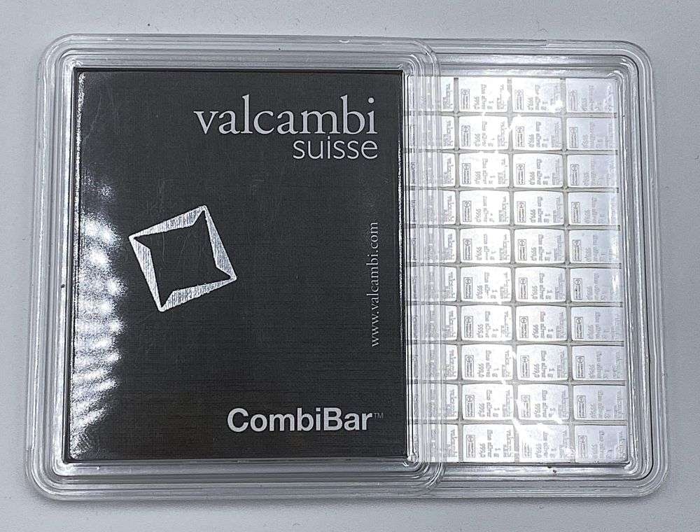 Valcambi Suisse 100g CombiBar .999 Silver (1 of 6)