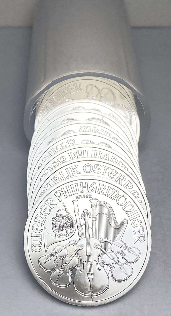 Last Minute! Roll (20) 2011 Austria Philharmonic 1 ozt Silver (1 of 5)