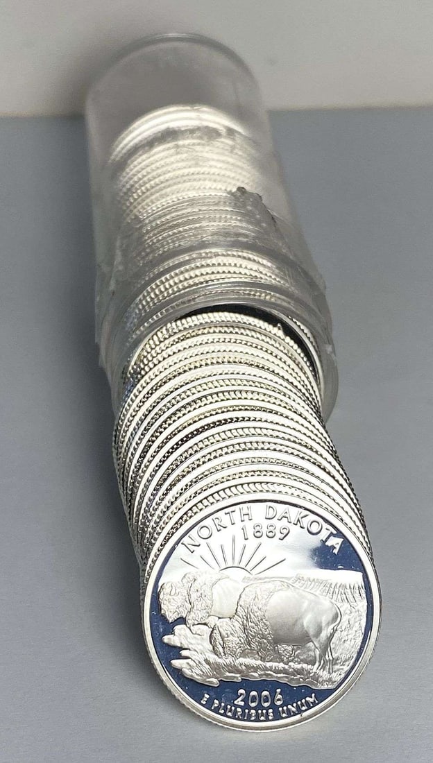 Last Minute! Roll (40) Mixed U.S. State Proof Silver Quarters (1 of 3)