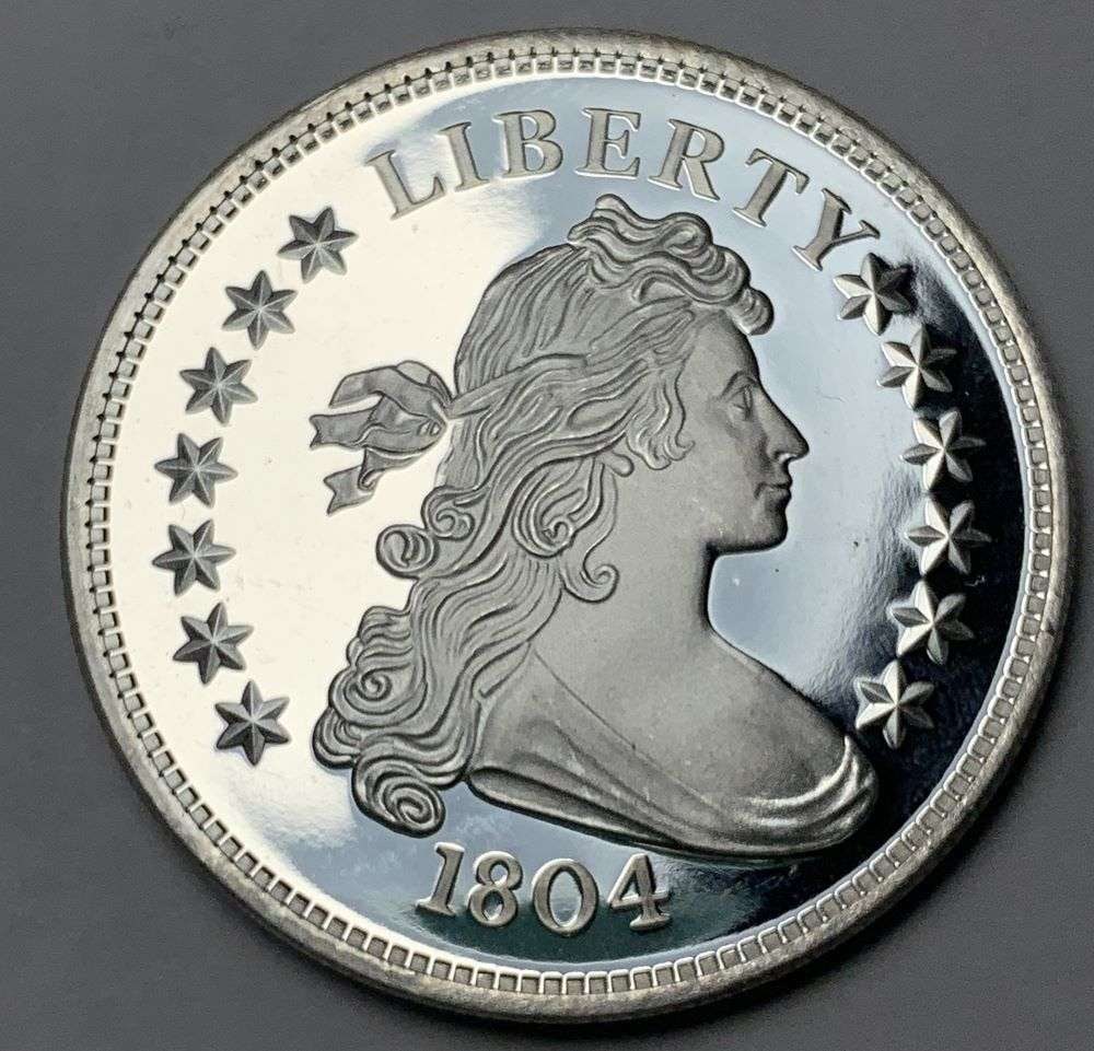 1804 Draped Bust Design Proof 1 ozt .999 Silver (1 of 2)