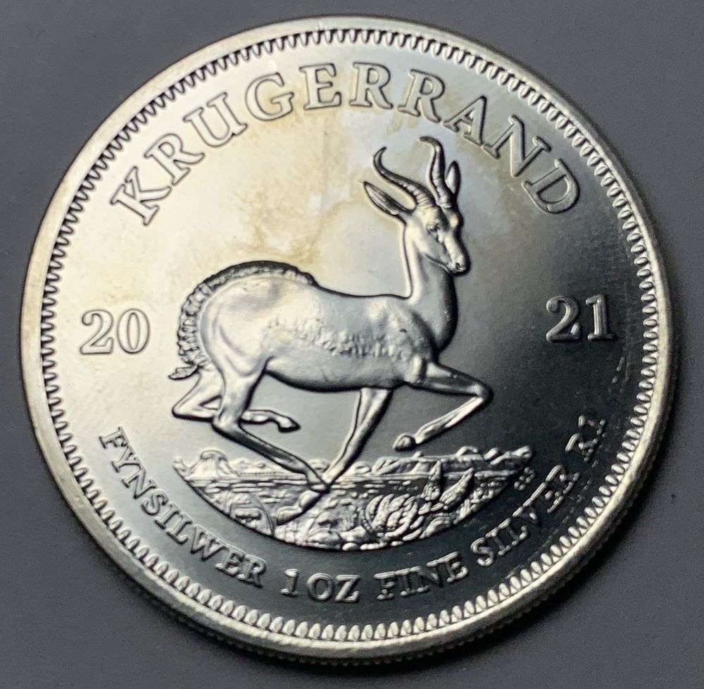 2021 South Africa Krugerrand 1 ozt Silver (1 of 2)