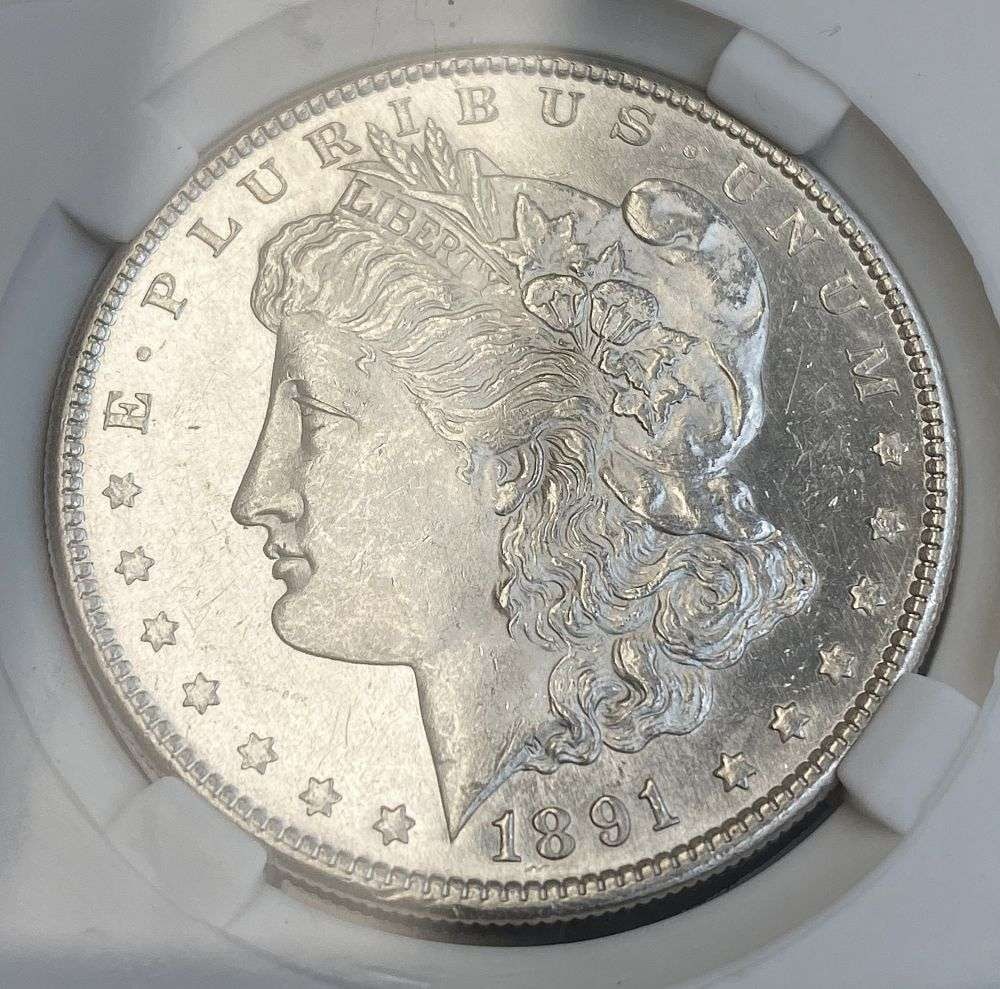1891-S Morgan Silver Dollar MS65 DMPL (1 of 6)