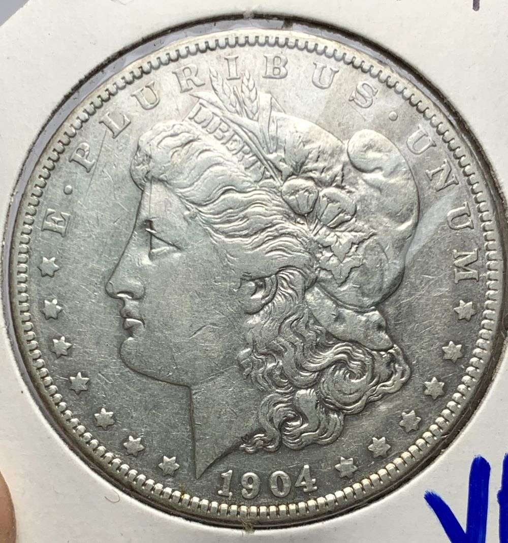1904 Morgan Silver Dollar VF (1 of 3)