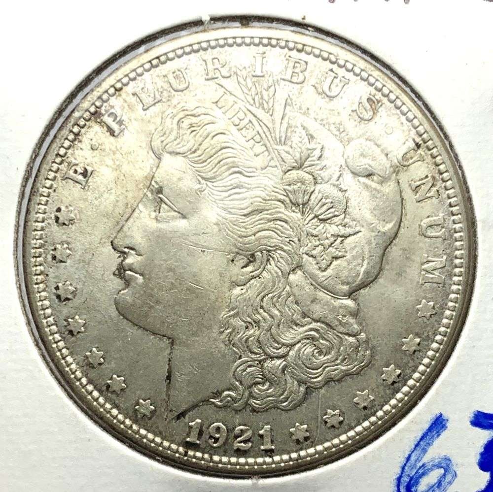 1921-S Morgan Silver Dollar MS63 (1 of 3)