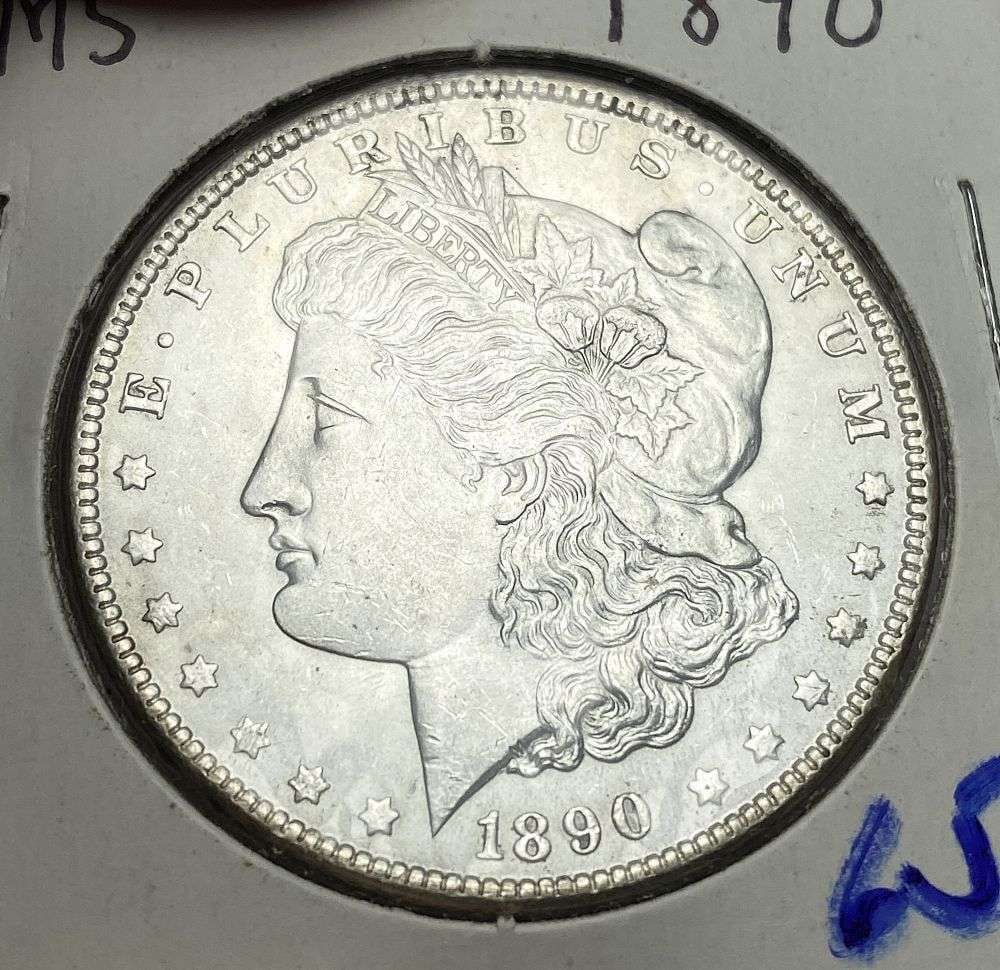 1890 Morgan Silver Dollar MS65 (1 of 3)