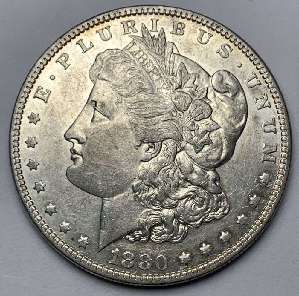 1880-O Morgan Silver Dollar MS62 (1 of 2)