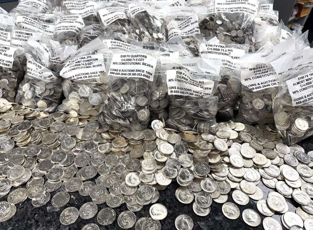 Last Minute! $500 Face Value 90% Silver Mixed Dimes (5,000-coins) (1 of 7)