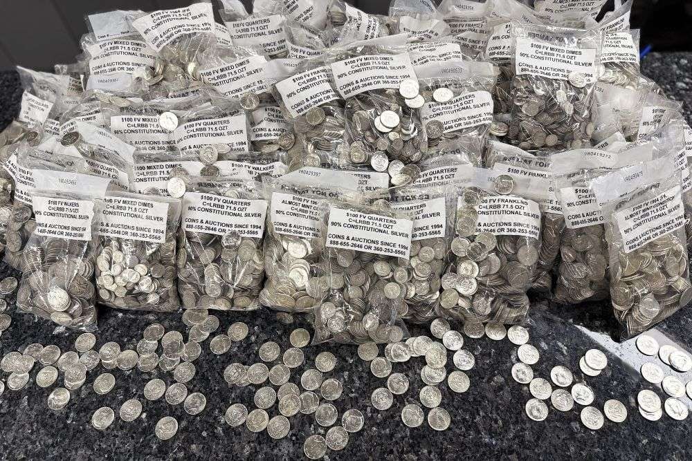 $500 Face Roosevelt 90% Silver Dimes (5,000-coins) (1 of 5)