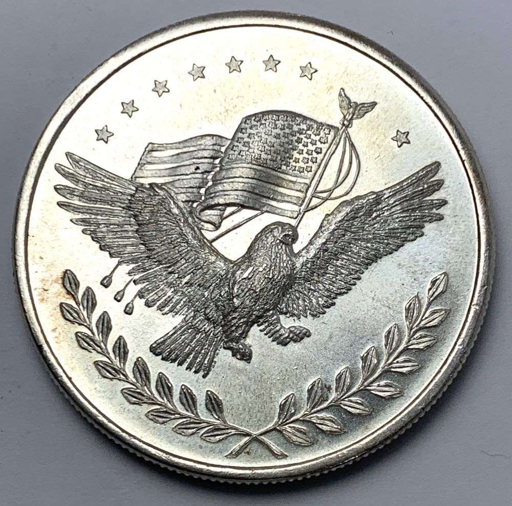 American Flag Eagle 1 ozt .999 Silver Trade Unit (1 of 2)