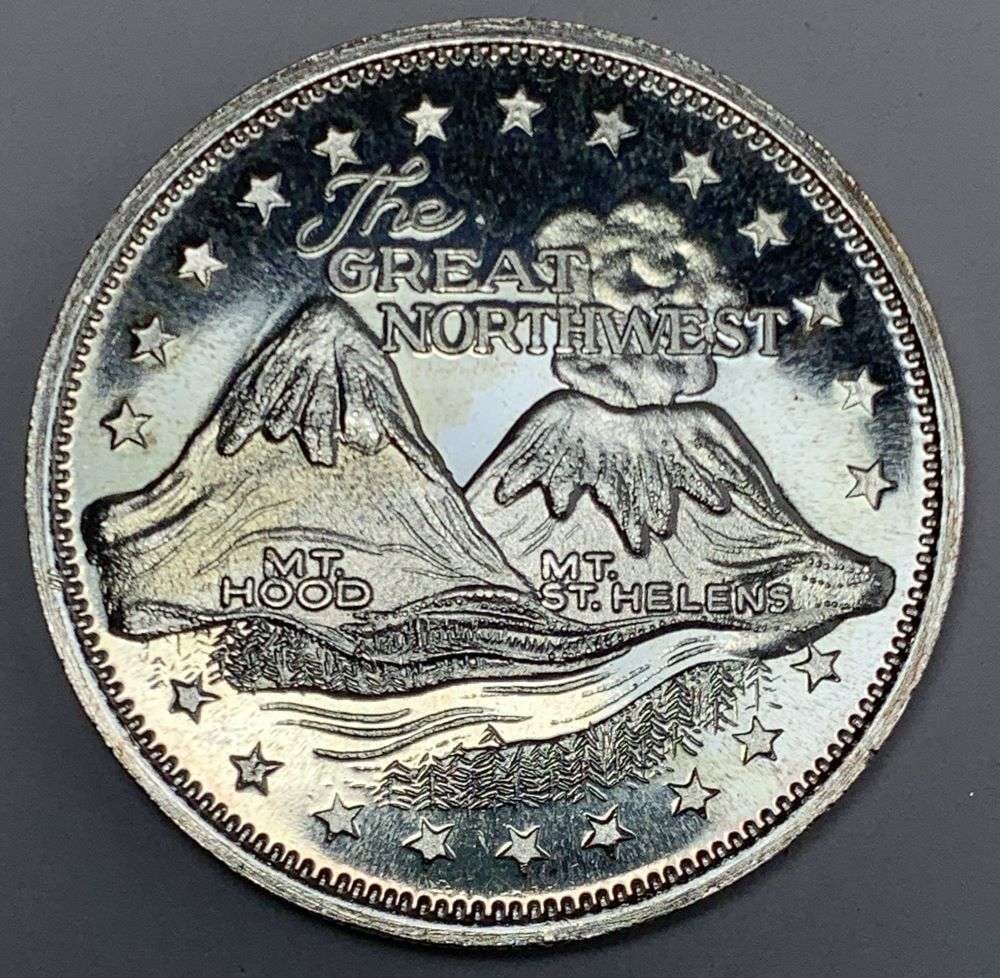 The Great Northwest 1 ozt .999 Silver: Winner shall receive the exact coin shown here. (RM/B)