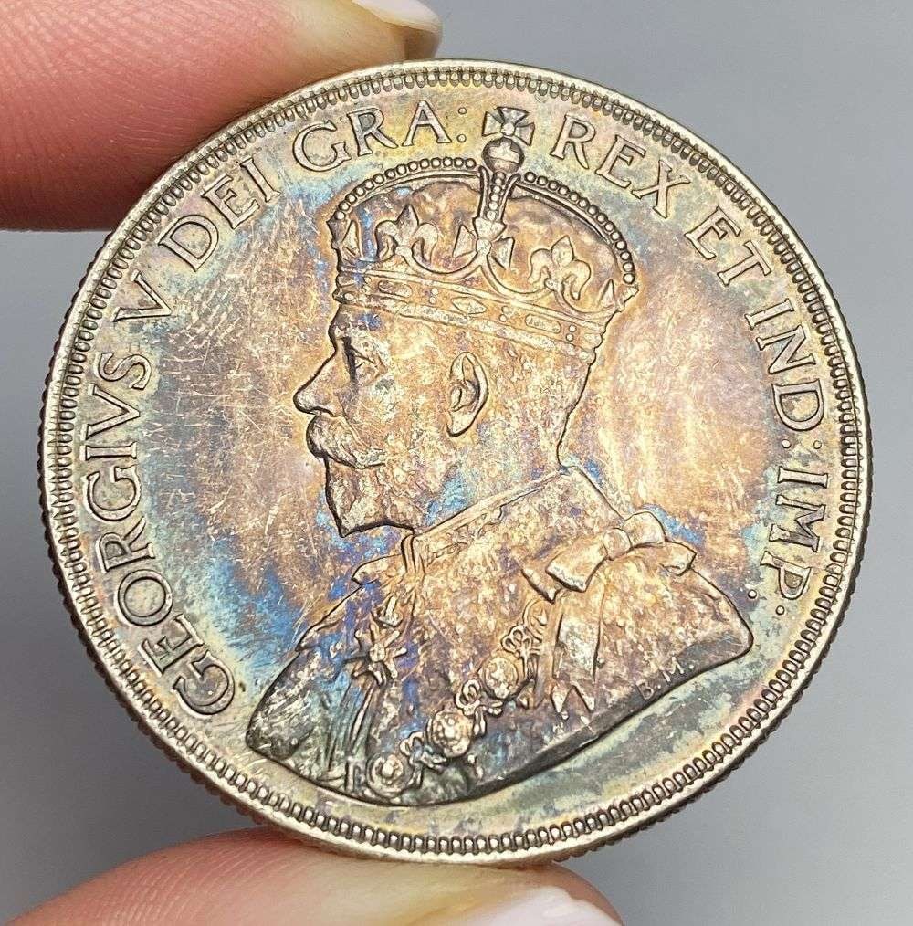 Toned Rare Date High Grade 1936 Canadian Silver Dollar (1 of 2)