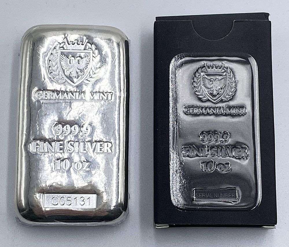 Germania Mint 10 ozt .9999 Silver Bar (1 of 5)