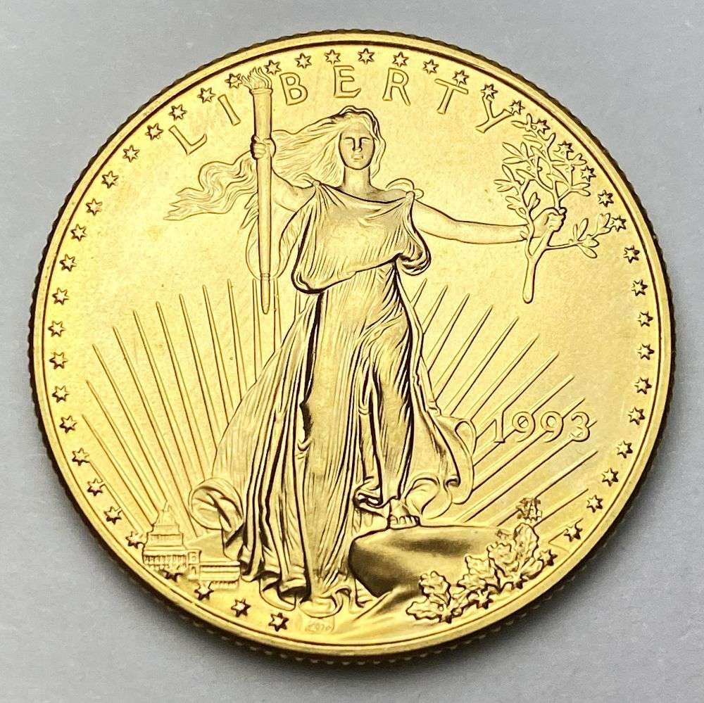 Last Minute! Better Date 1993 American $25 Gold Eagle 1/2 ozt MS69 (1 of 2)