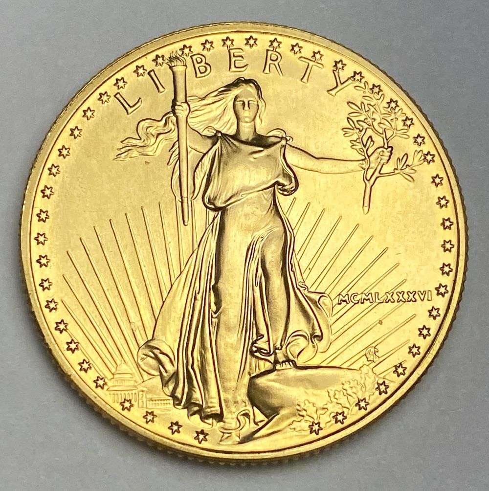 Last Minute! First Year 1986 American $25 Gold Eagle 1/2 ozt MS69 (1 of 2)