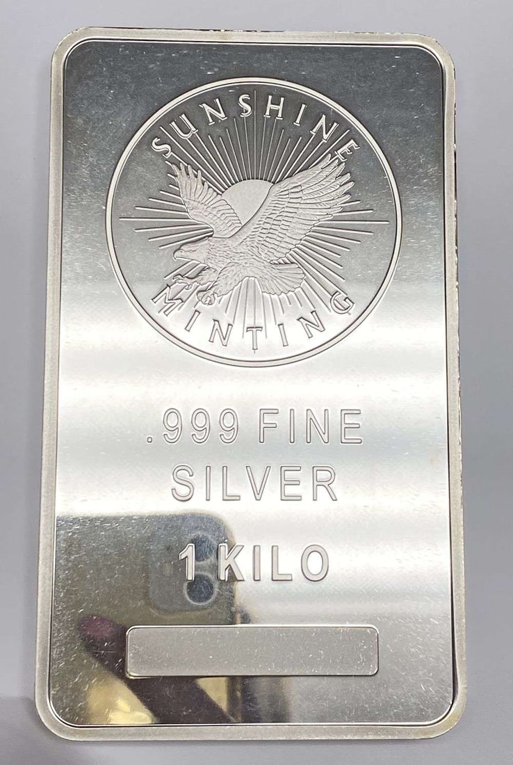 Sunshine Minting Eagle 1 Kilo .999 Silver Bar (1 of 4)