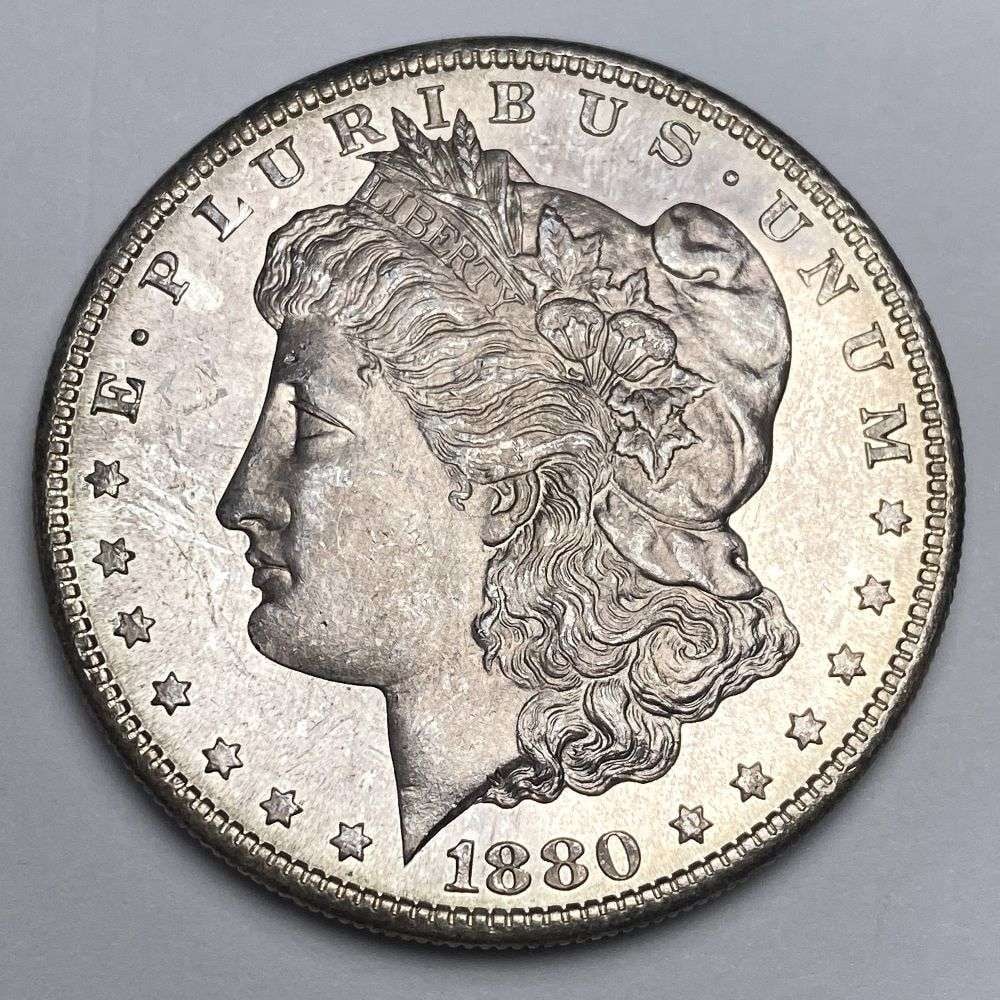 1880-S Morgan Silver Dollar MS65 (1 of 2)