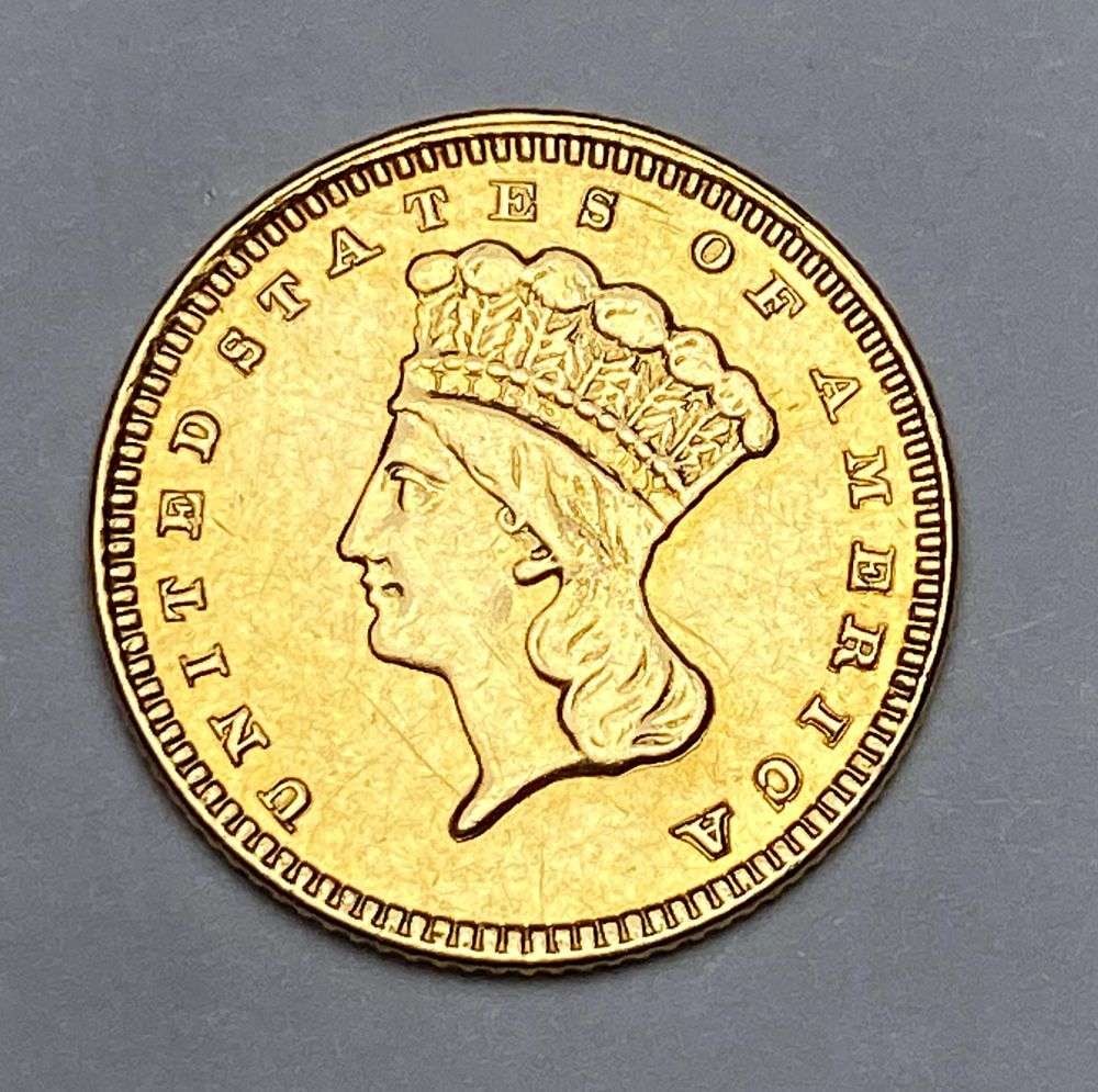 1885 Gold Dollar MS63 Details Type 3 Ex Jewelry (1 of 2)