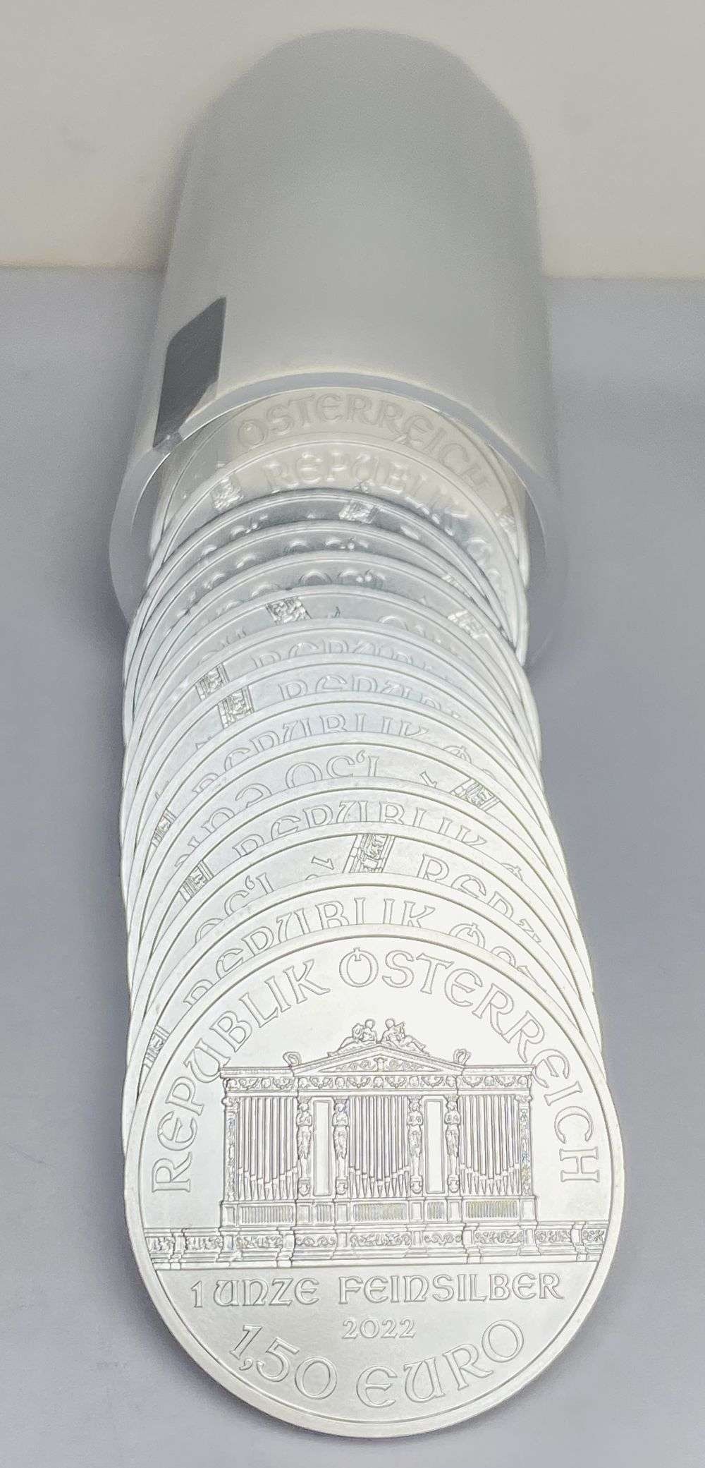 Roll (20-coins) 2022 Austria Philharmonic 1 ozt Silver (1 of 4)
