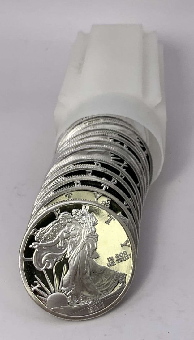 Last Minute! Roll (20-coins) Rare Sunshine Mint American Silver Eagle Design 1 ozt .999 Silver (1 of 3)