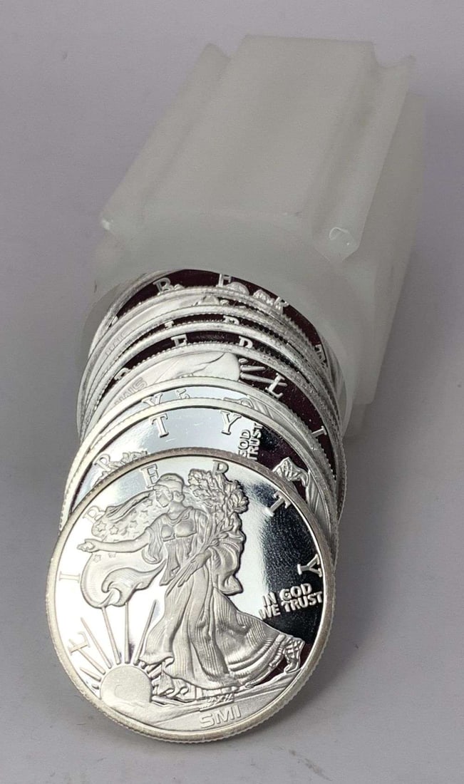 Last Minute! Roll (20-coins) Rare Sunshine Mint American Silver Eagle Design 1 ozt .999 Silver (1 of 3)