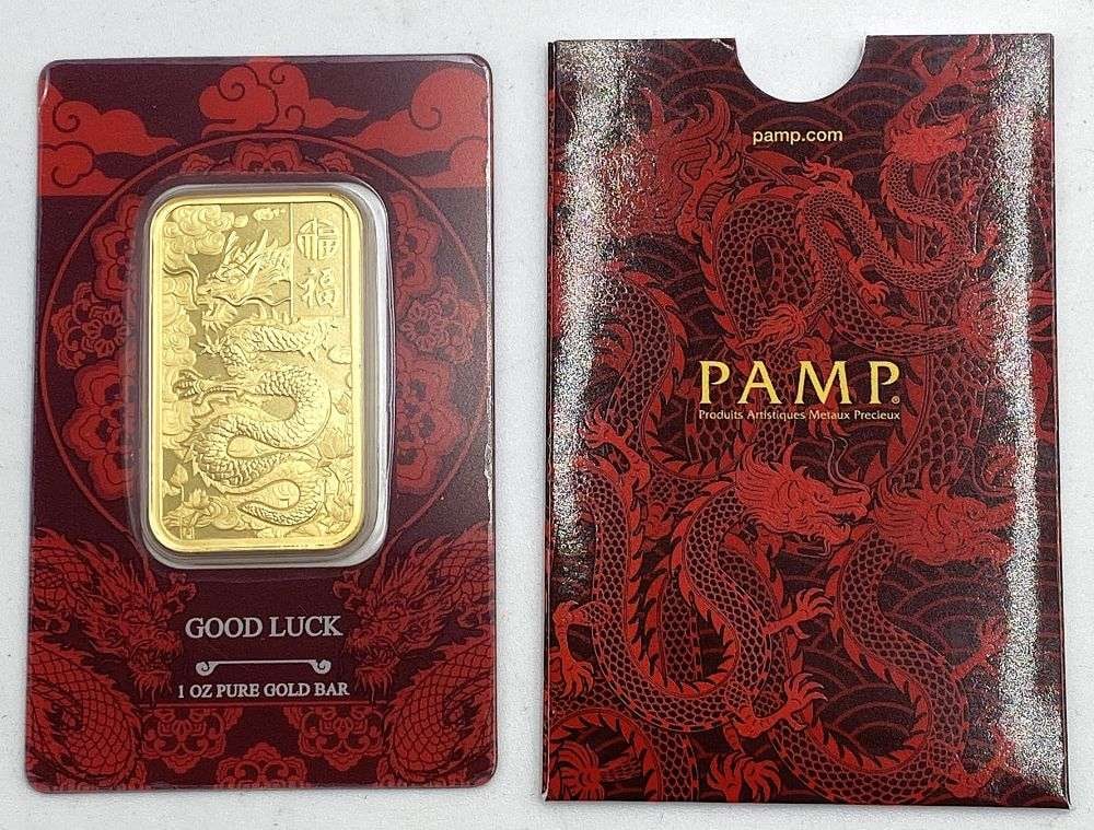 Last Minute! Pamp Suisse Good Luck 1 ozt .9999 Gold Bar (1 of 7)
