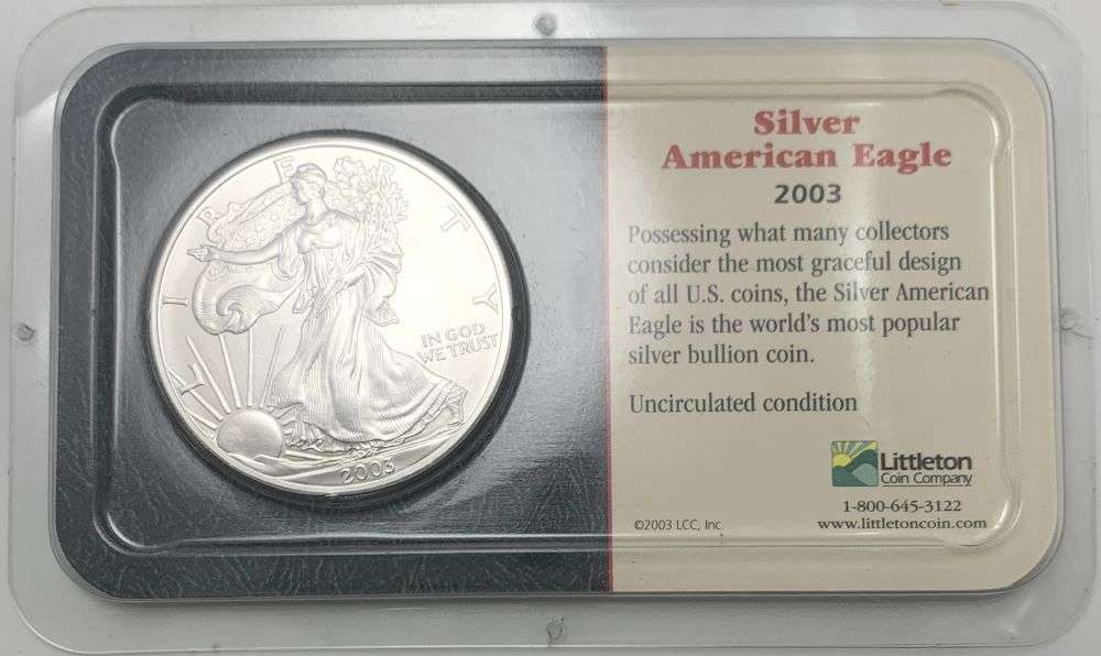 2003 American Silver Eagle Littleton Coin Company (1 of 4)