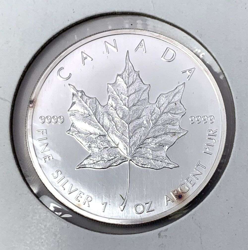 2005 Canada $5 Maple Leaf .9999 Silver 1 ozt (1 of 2)