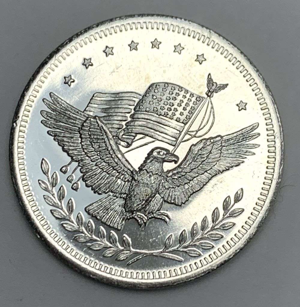 American Flag Eagle 1 ozt .999 Silver Trade Unit (1 of 2)