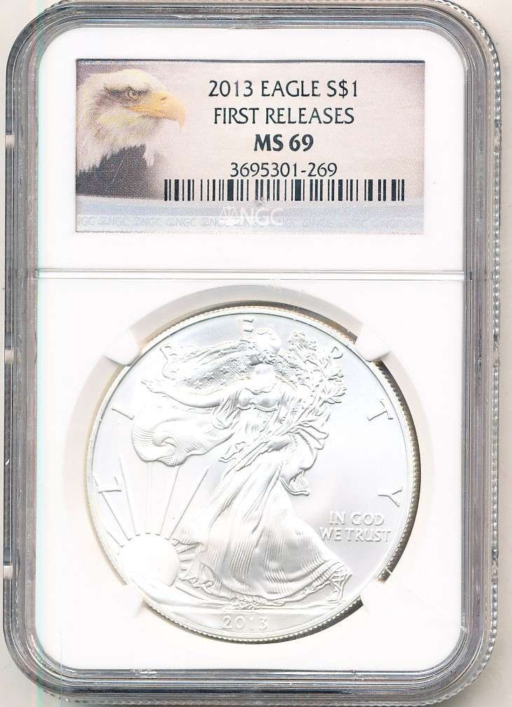 2013 American Silver Eagle NGC MS69 First Releases (1 of 4)
