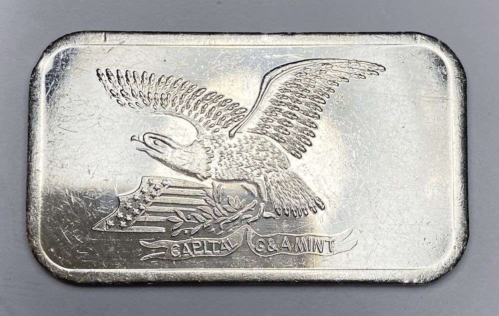 Capital G&A Mint Eagle 1 ozt .999 Silver Bar (1 of 2)