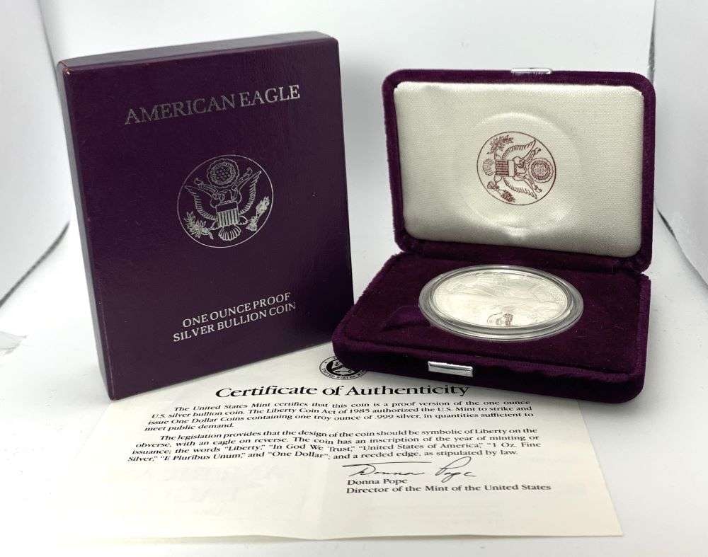 1990-S American Silver Eagle PF69 OGP (1 of 4)