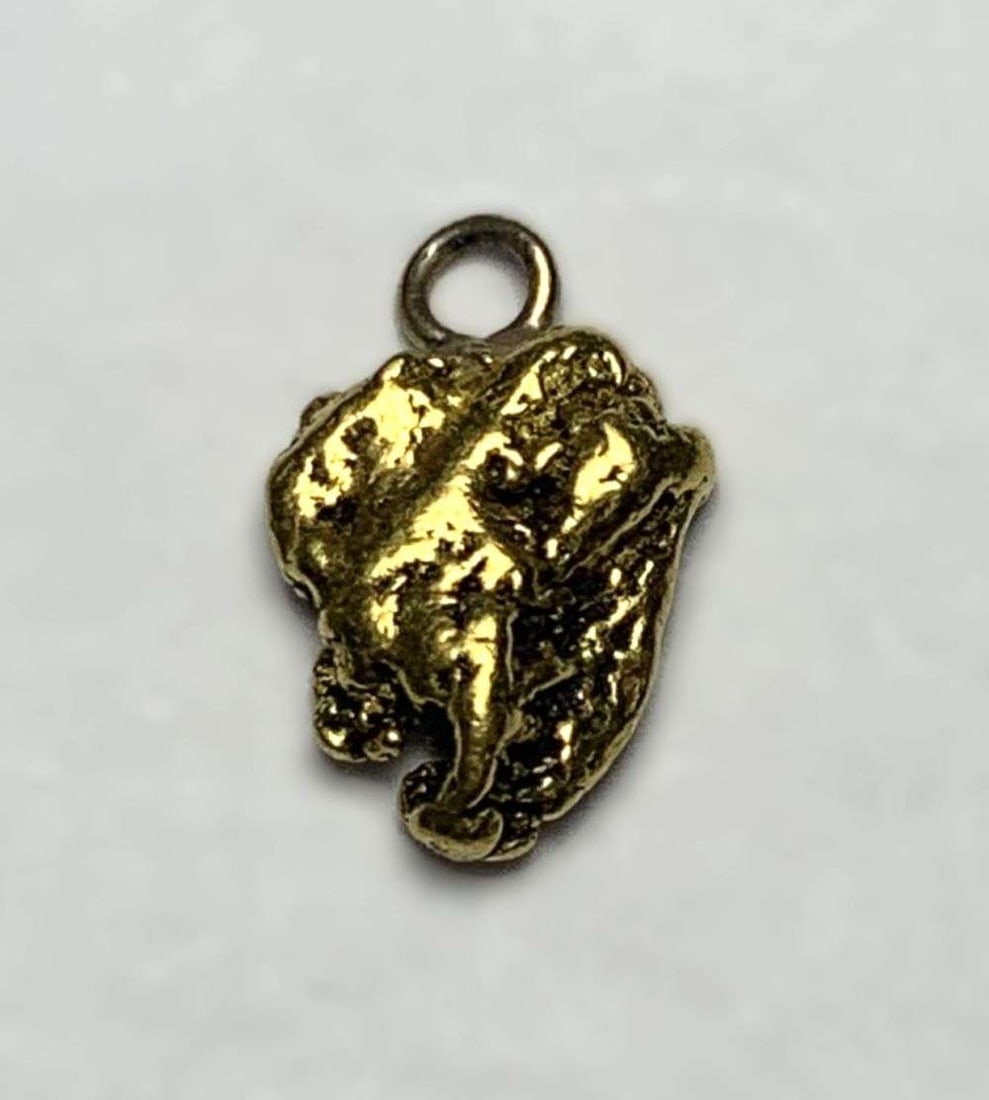 1.11g Gold Nugget W/ 18 Gold Bale (1 of 3)