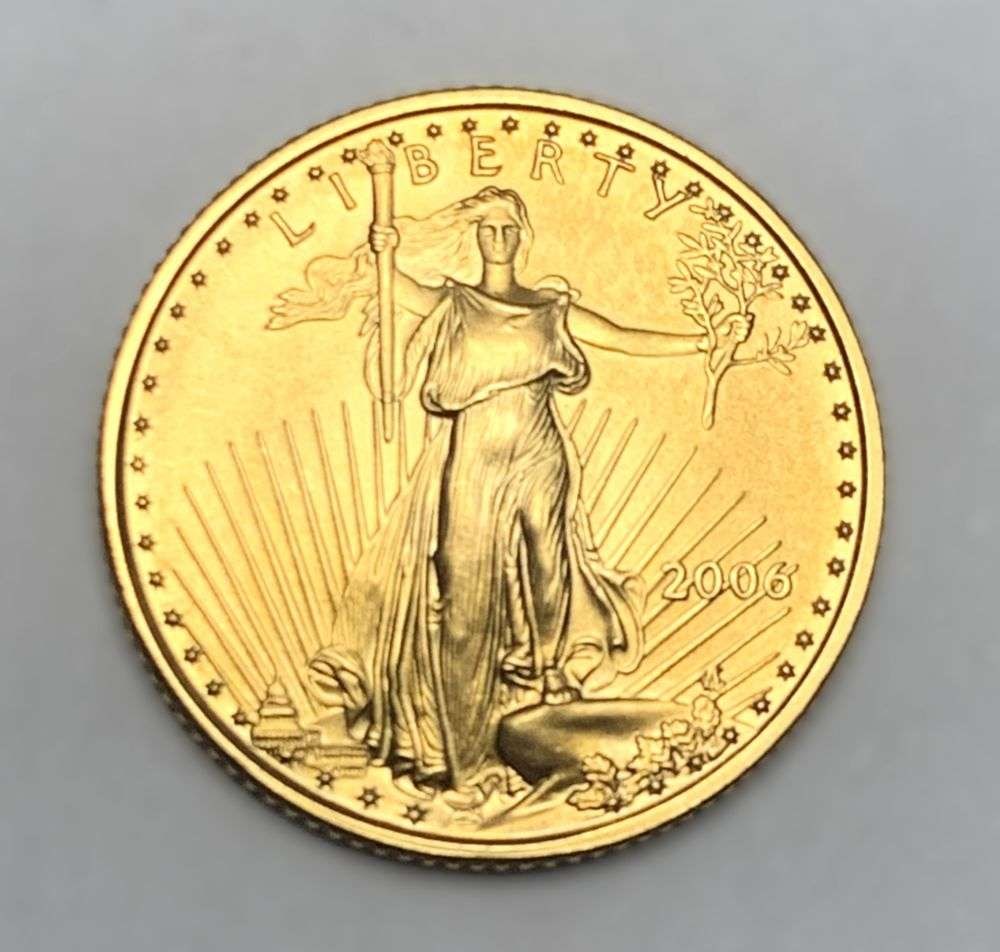 2006 American $5 Gold Eagle 1/10th ozt (1 of 2)