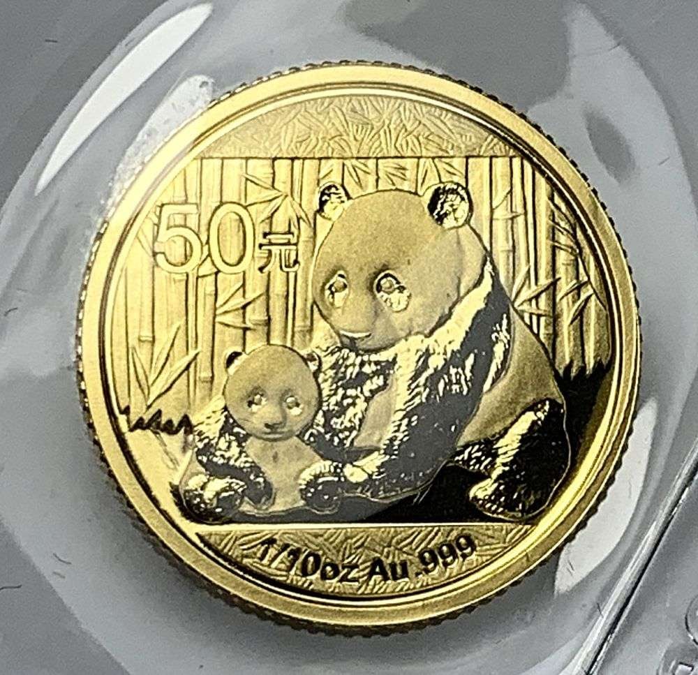 Last Minute! 2012 Chinese Panda Gold 1/10 oz: Winner shall receive the exact coin shown here. (MK/EBB)