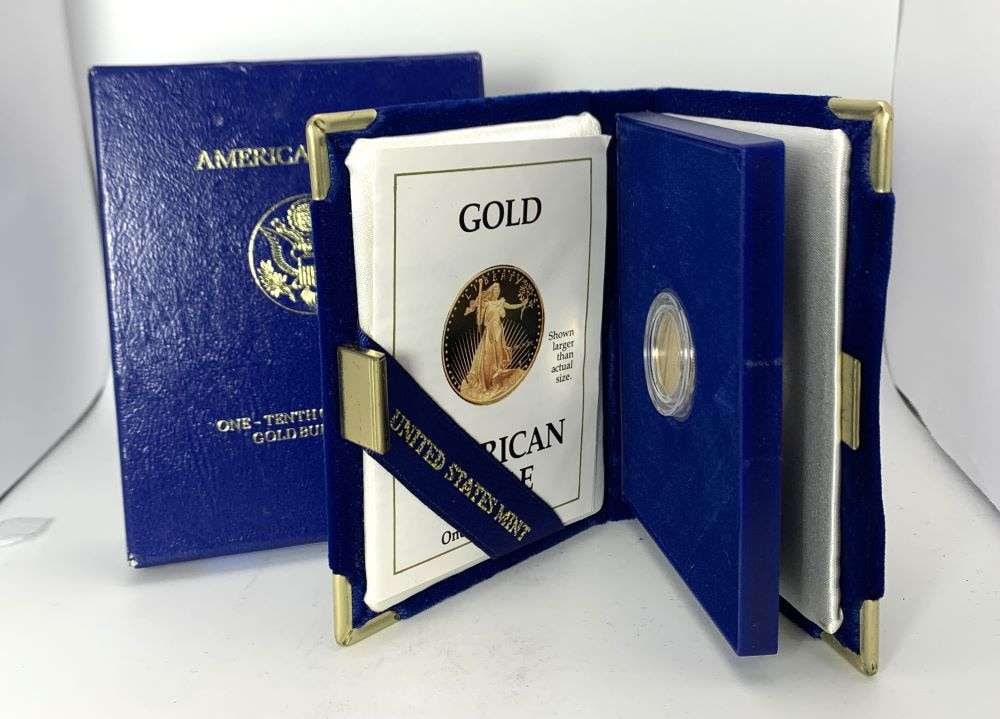 Last Minute! Roman Num.1990 American $5 Proof Gold Eagle 1/10th ozt (1 of 4)