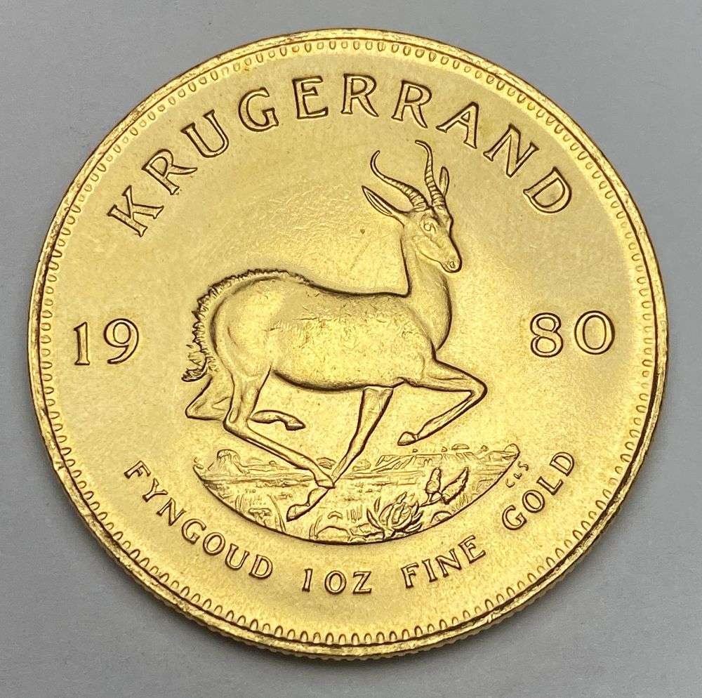Last Minute! Vintage 1980 South Africa Gold Krugerrand 1 ozt (1 of 2)
