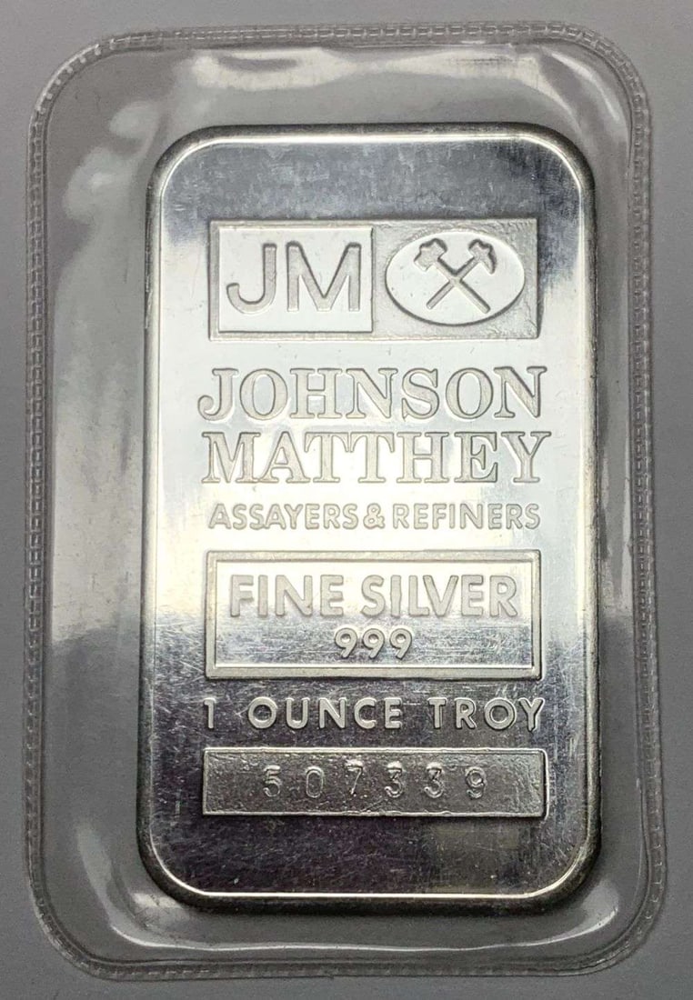 Johnson Matthey 1 ozt .999 Silver Bar (1 of 2)