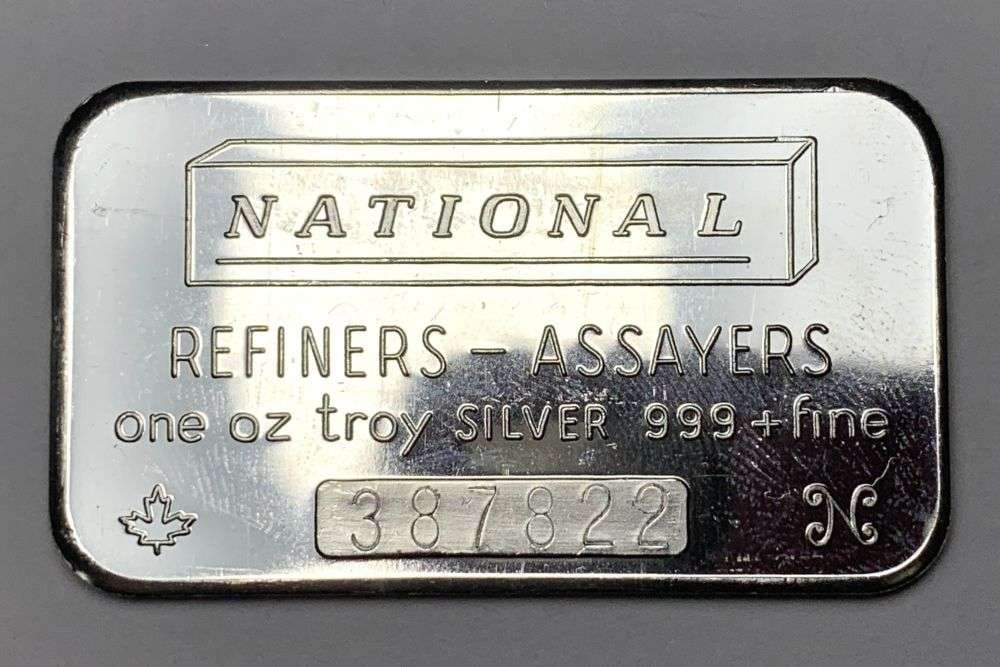 National Refiners-Assayers 1 ozt .999 Silver Bar (1 of 2)
