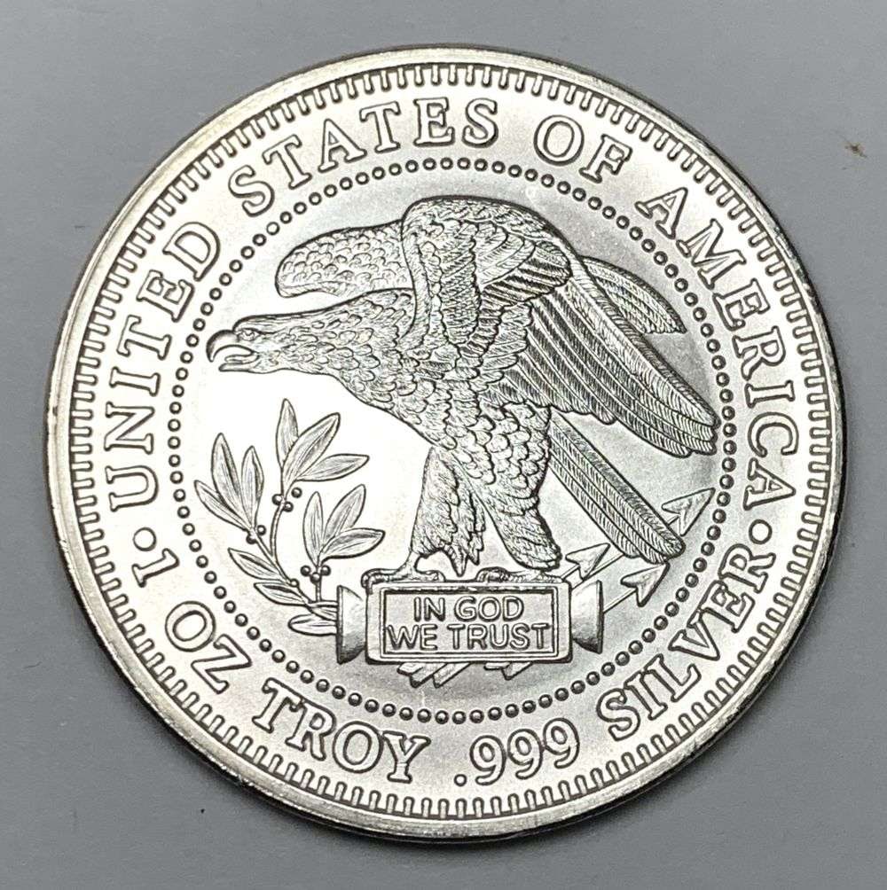 United States of America 1 ozt .999 Silver Trade Unit: Winner shall receive the exact coin shown here. (MK/B)