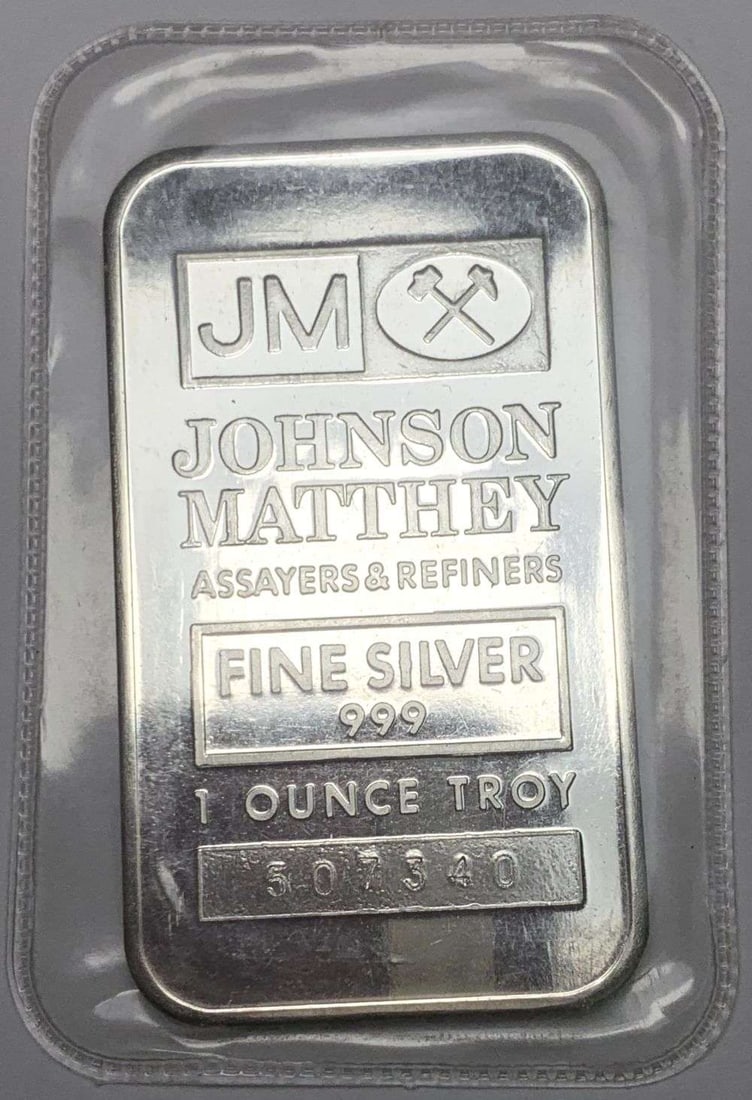 Johnson Matthey 1 ozt .999 Silver Bar (1 of 2)