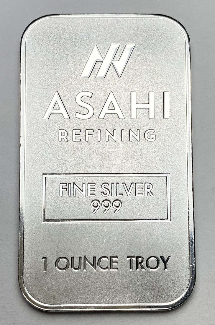 Asahi Refining 1 ozt .999 Silver Bar (1 of 2)