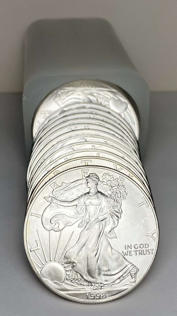 Vintage Original Treasury Roll (20-coins) 1998 American Silver Eagle (1 of 4)